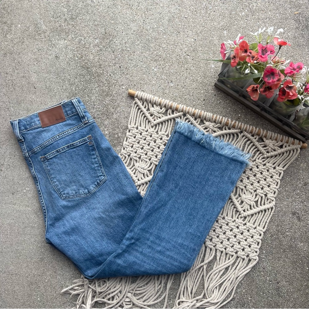 Madewell High Rise Cropped Frayed Hem Jeans Size 29